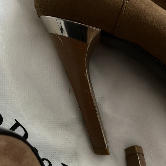 Stella McCartney Authentic Rare brown suede silver ankle closure booties - Picture 6 of 7